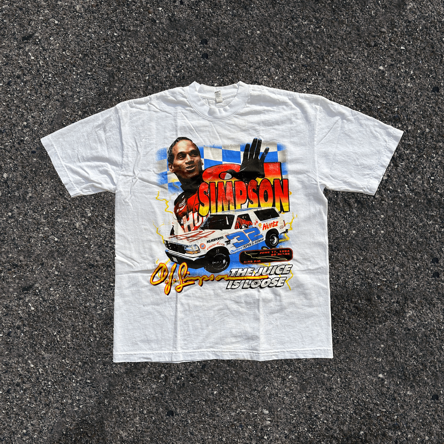 OJ SIMPSON NASCAR TEE - ABNDNT REALITY