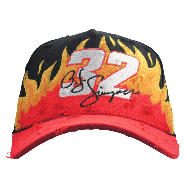 OJ SIMPSON FLAMING #32 HAT - ABNDNT REALITY