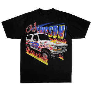 OJ FLAMING BRONCO TEE