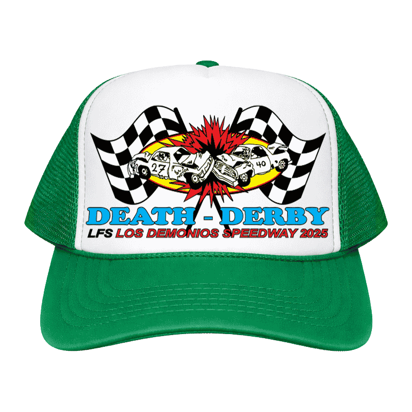 DEATH DERBY TRUCKER HAT - ABNDNT REALITY