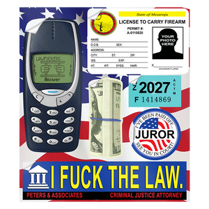 CRIMINAL STARTER STICKER SHEET