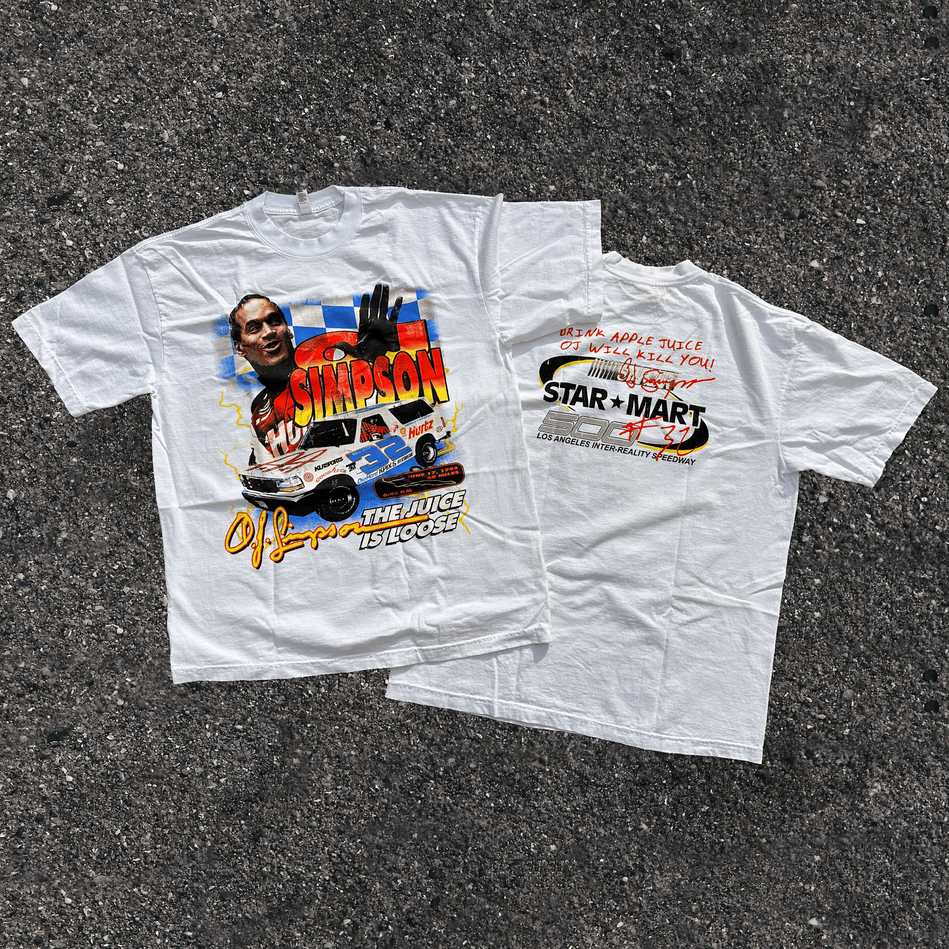 OJ SIMPSON NASCAR TEE - ABNDNT REALITY