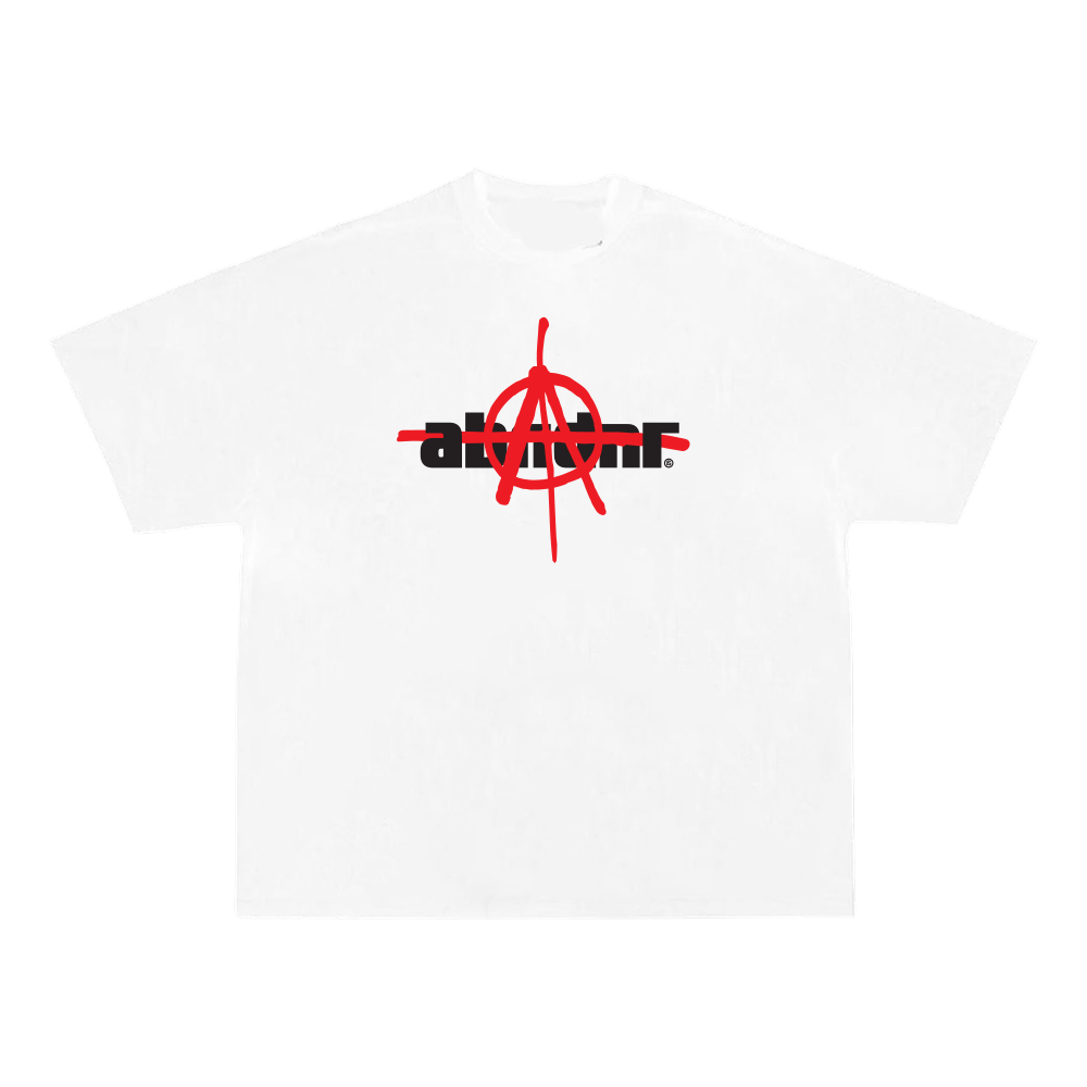 WHITE ANARCHY TEE - ABNDNT REALITY
